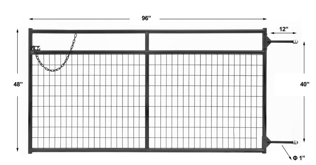 Mesh Farm Gates 4′, 6′, 8′, 10′, 12′ (ON ORDER) FARM AND FENCE SUPPLY